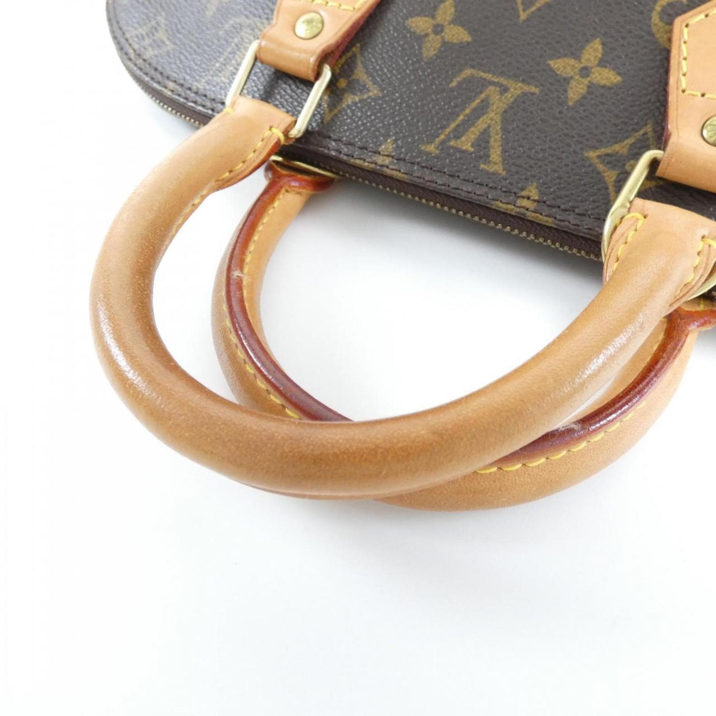 Louis Vuitton Alma, Brown, Canvas, handbag