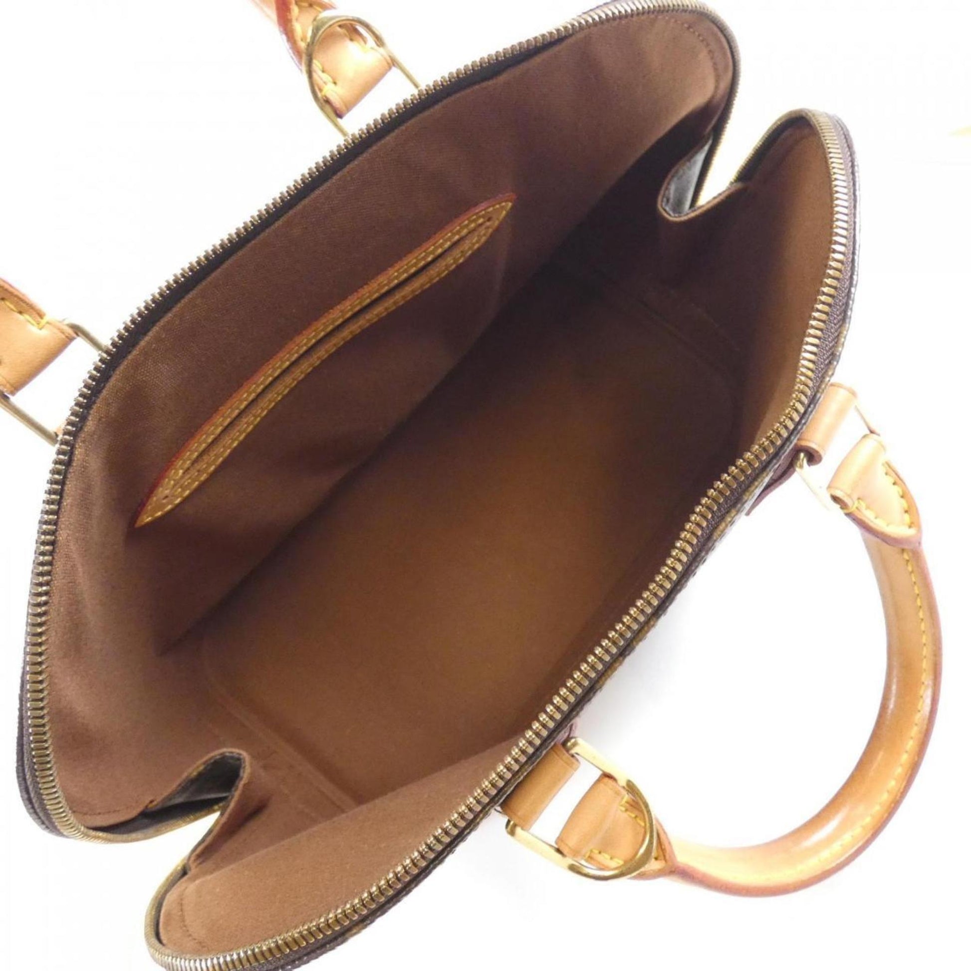 Louis Vuitton Alma, Brown, Canvas, handbag