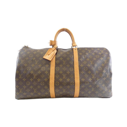 Louis Vuitton Keepall 55, Brown, Canvas, travel