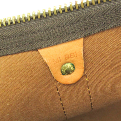 Louis Vuitton Keepall 55, Brown, Canvas, travel