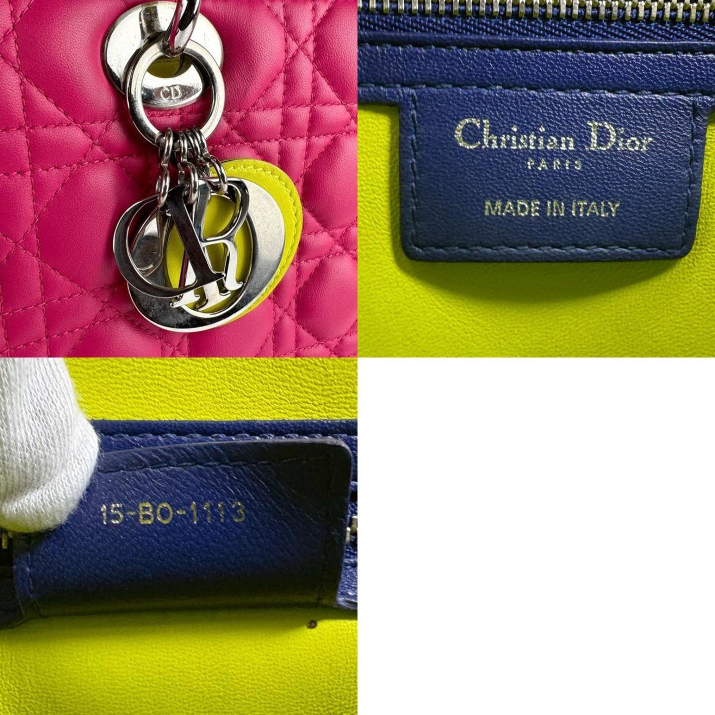 Dior Lady Dior, Pink, Leather, shoulder