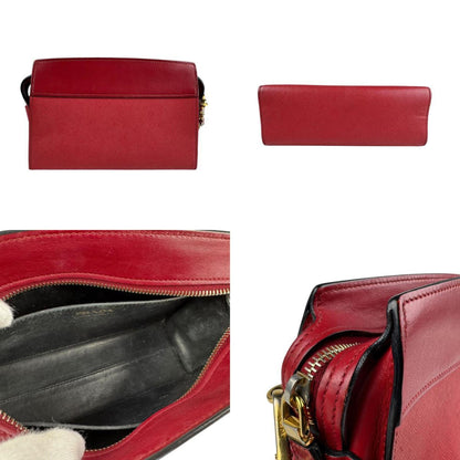 Prada Esplanade, Red, Leather, shoulder