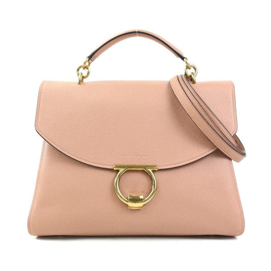 Salvatore Ferragamo Genie, Pink, Leather, handbag