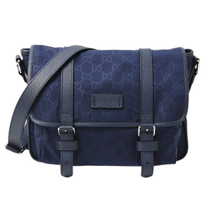 Gucci GG nylon, Navy, NYLON, shoulder