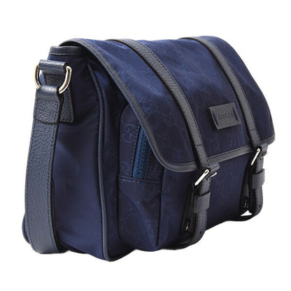 Gucci GG nylon, Navy, NYLON, shoulder