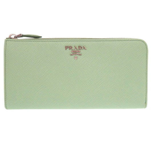 Prada Saffiano, Green, Leather, wallet