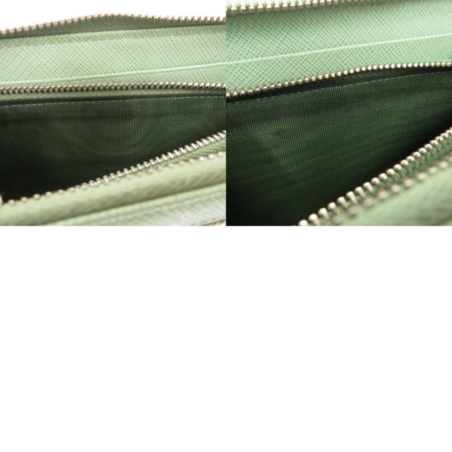 Prada Saffiano, Green, Leather, wallet