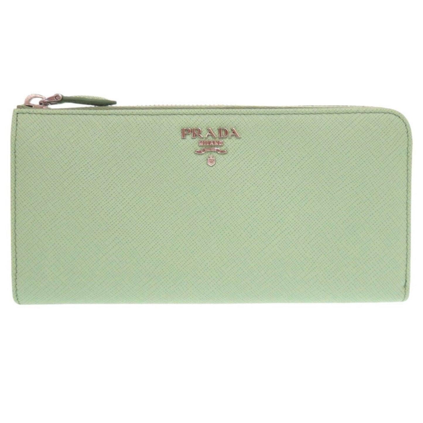 Prada Saffiano, Green, Leather, wallet