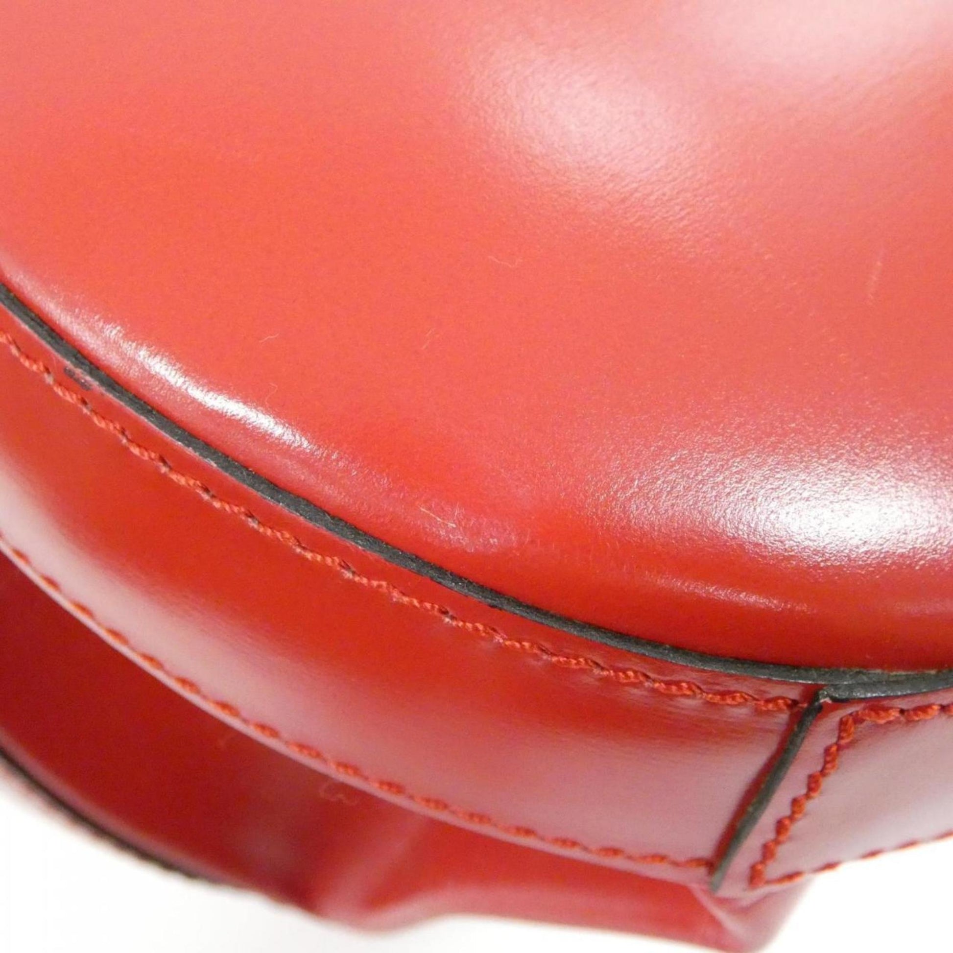Loewe Anagram, Red, Leather, handbag