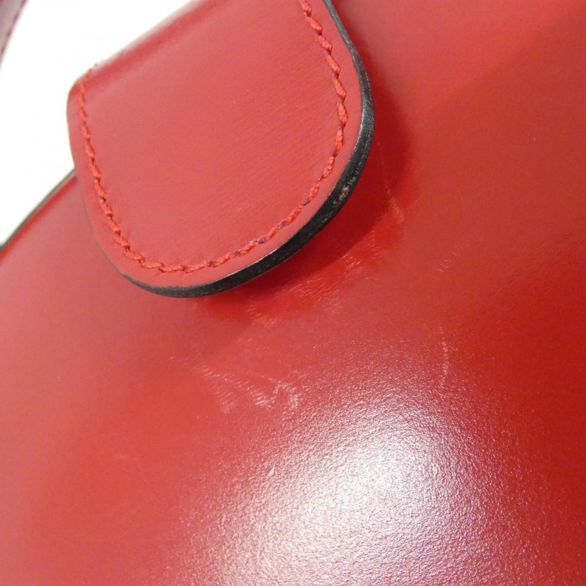 Loewe Anagram, Red, Leather, handbag