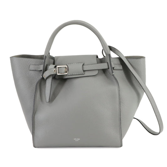 Céline Big bag, Grey, Leather, tote