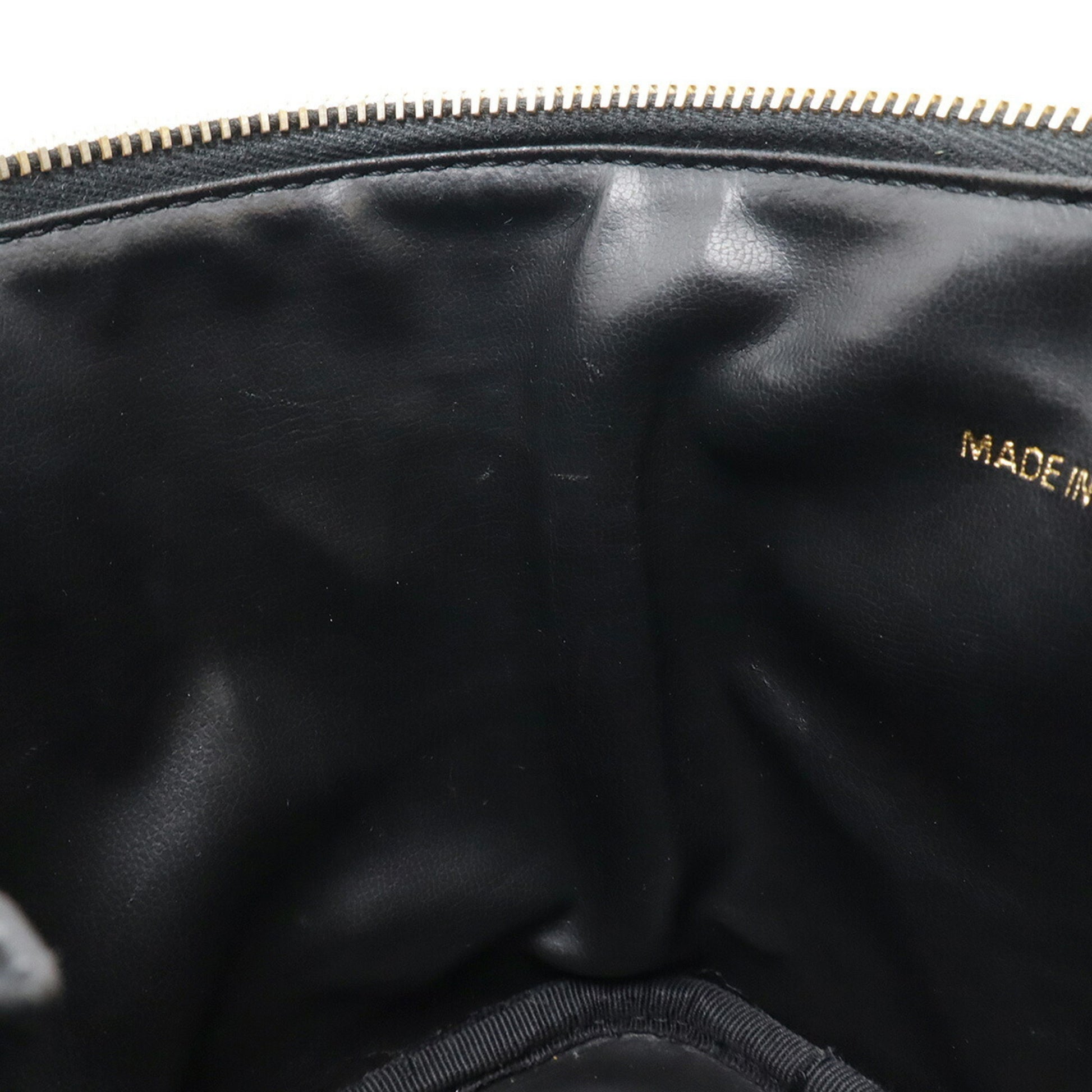 Chanel Vanity, Black, Leather, clutch