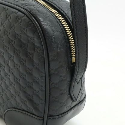 Gucci Micro guccissima, Black, Leather, shoulder