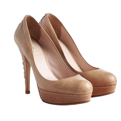 Γόβες Miu Miu 8 US Sand Beige