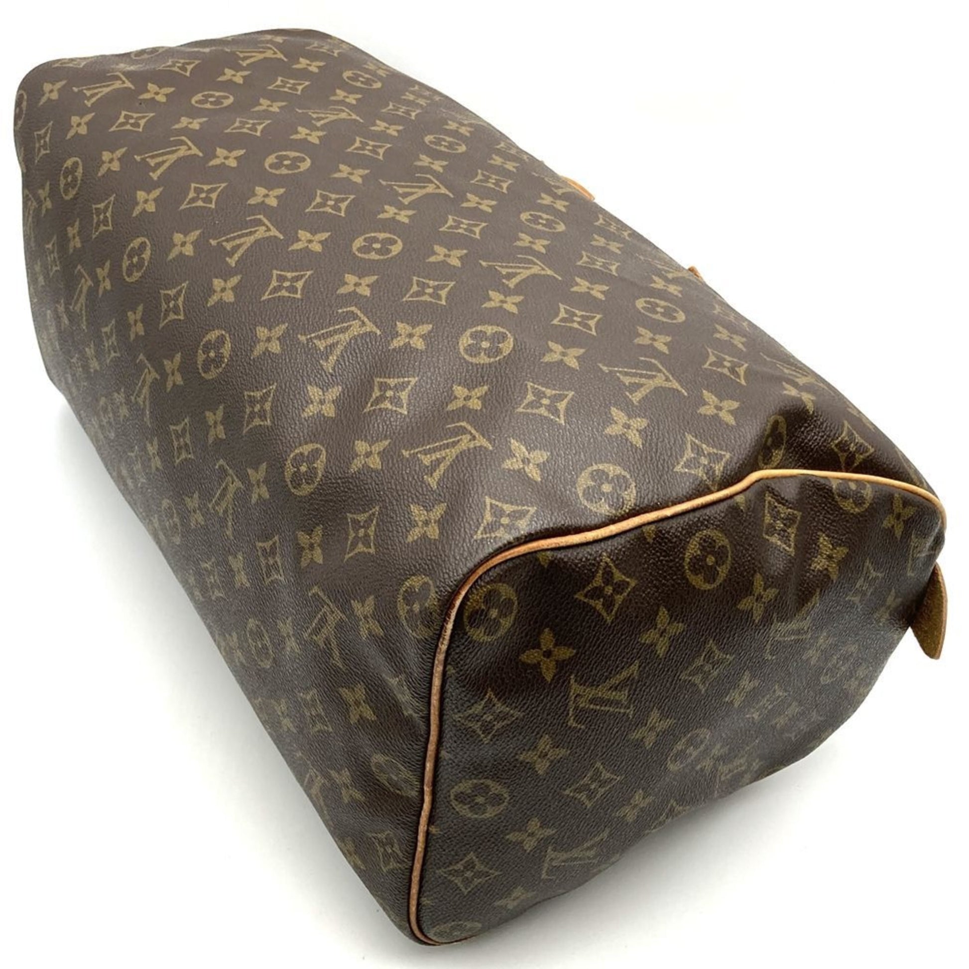 Louis Vuitton Speedy 40, Brown, Canvas, travel