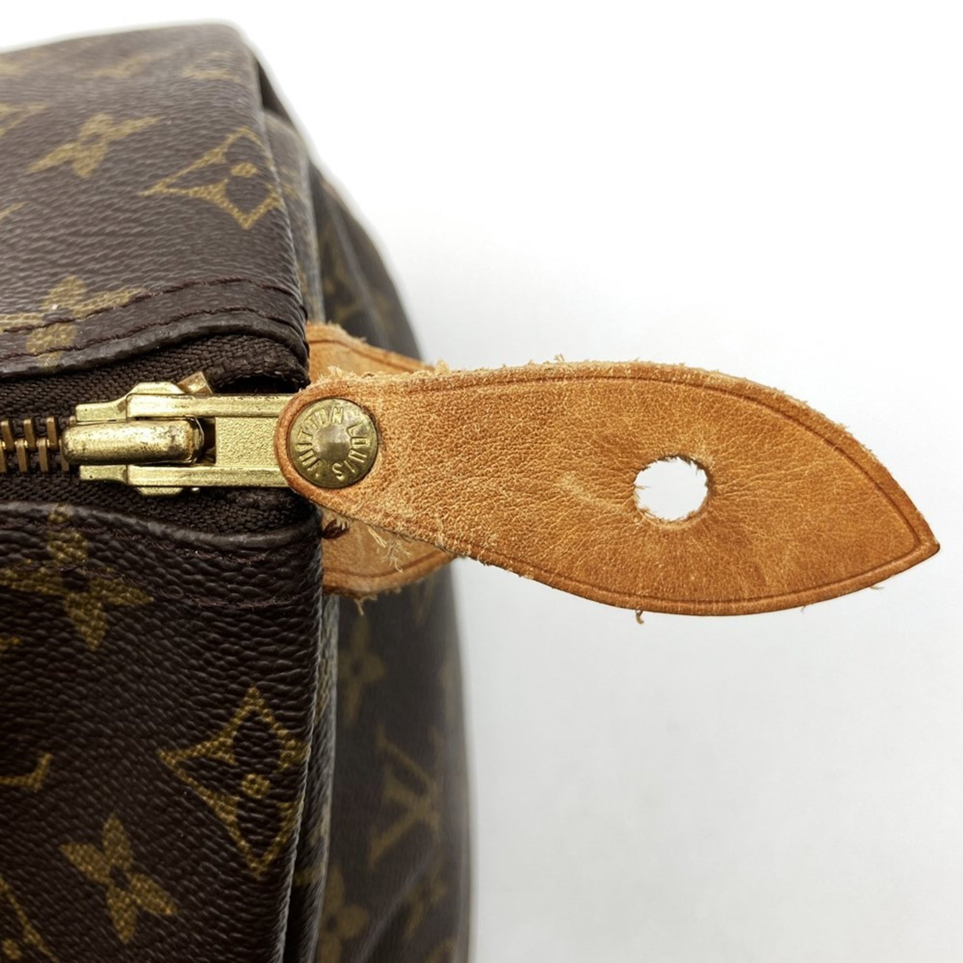 Louis Vuitton Speedy 40, Brown, Canvas, travel