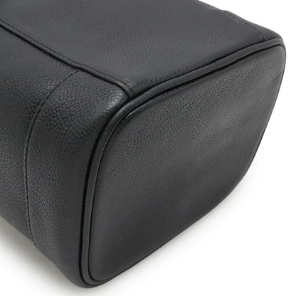 Chanel Vanity, Black, Leather, clutch