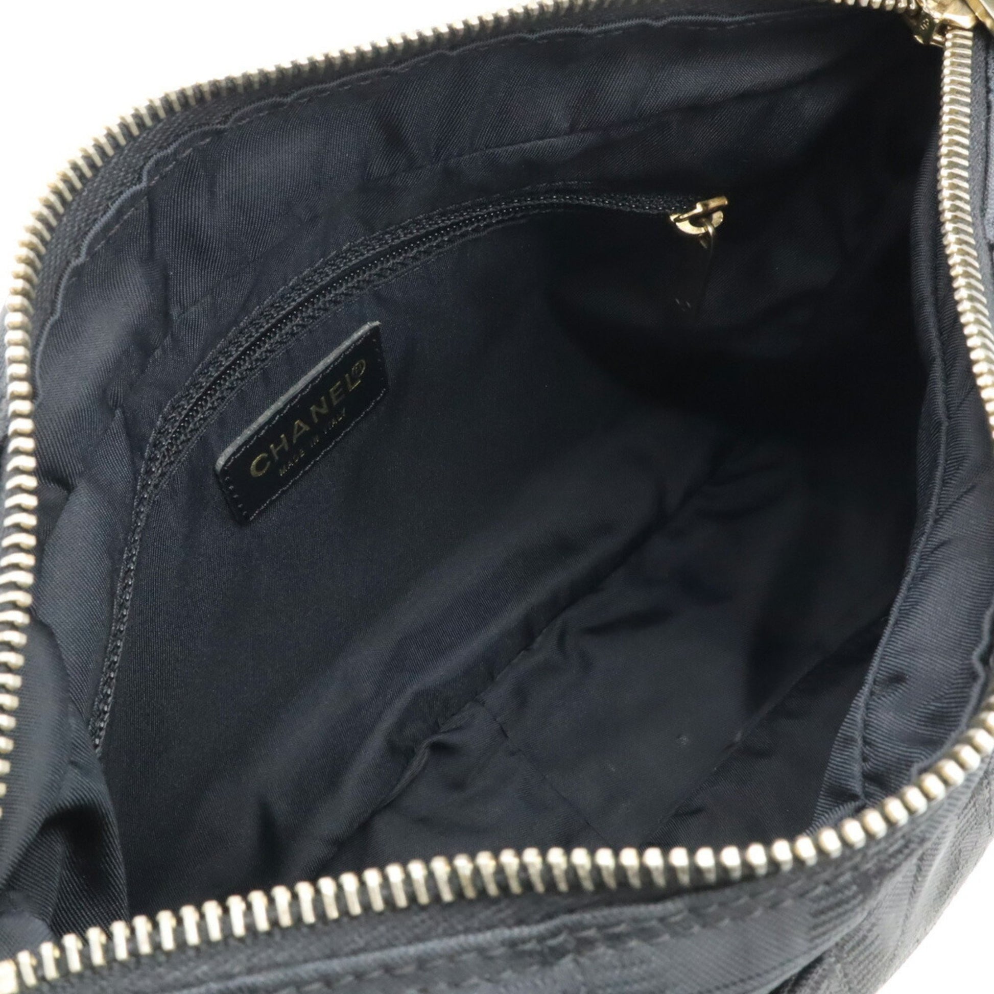 Chanel Travel line, Black, Canvas, shoulder