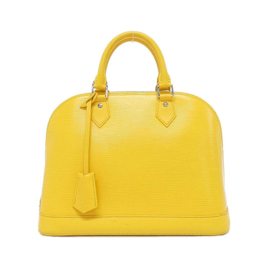 Louis Vuitton Alma, Yellow, Leather, handbag