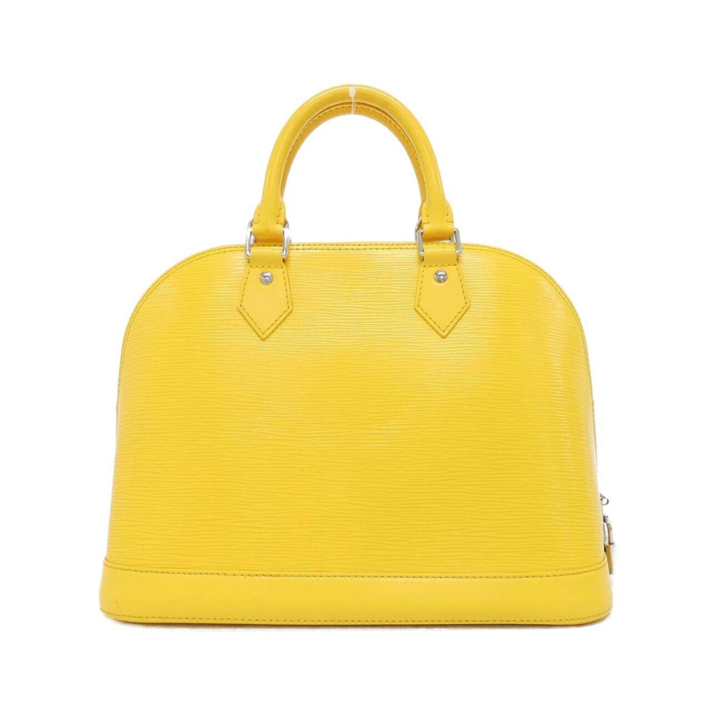 Louis Vuitton Alma, Yellow, Leather, handbag