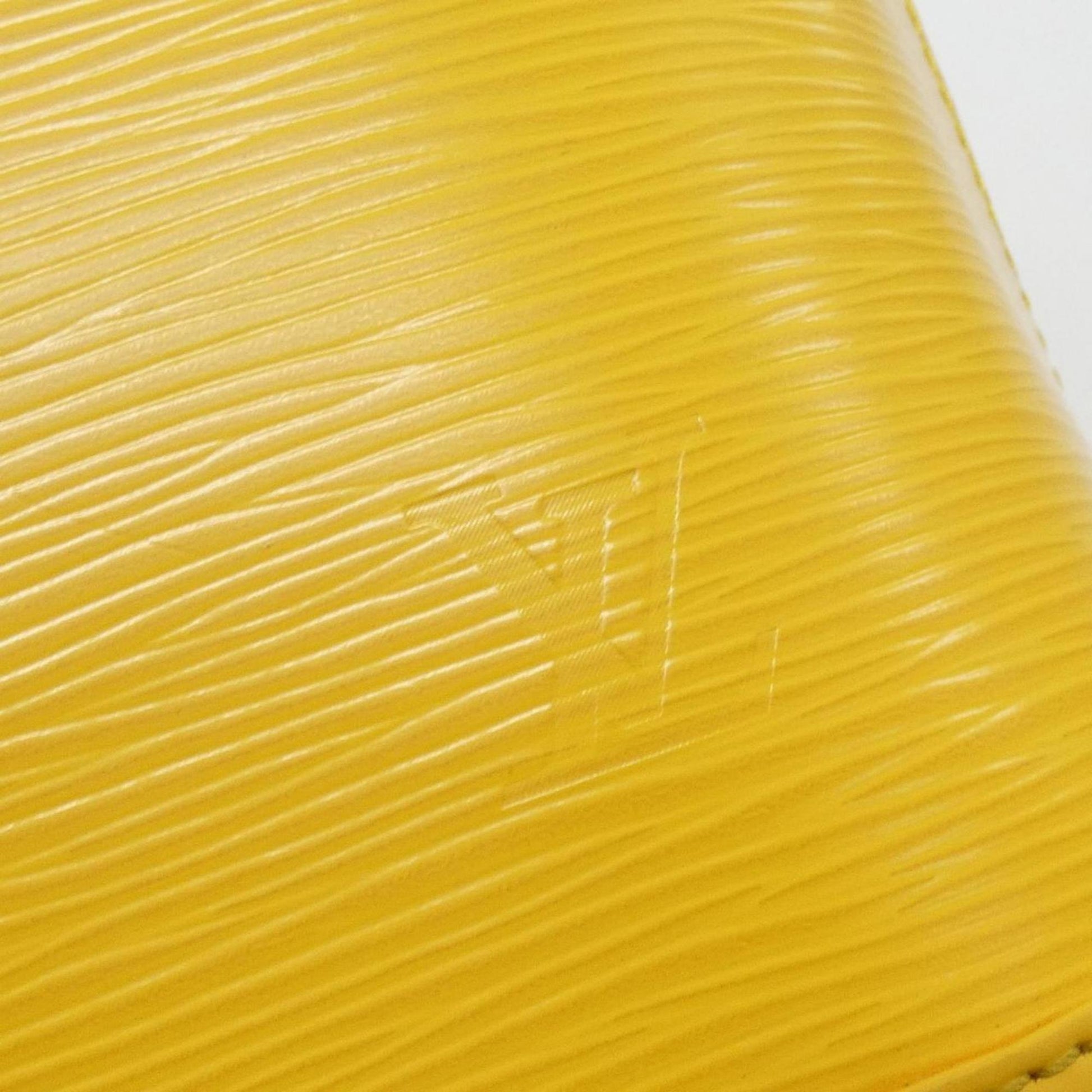 Louis Vuitton Alma, Yellow, Leather, handbag