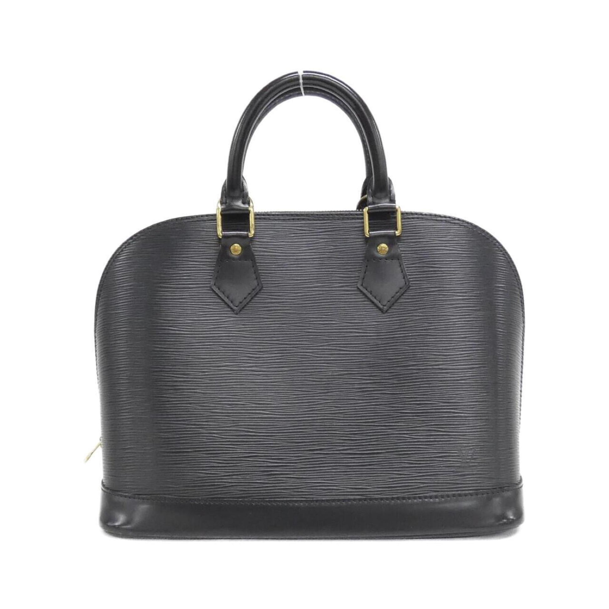 Louis Vuitton Alma, Black, Leather, handbag