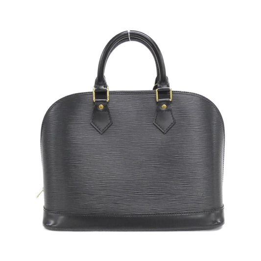 Louis Vuitton Alma, Black, Leather, handbag