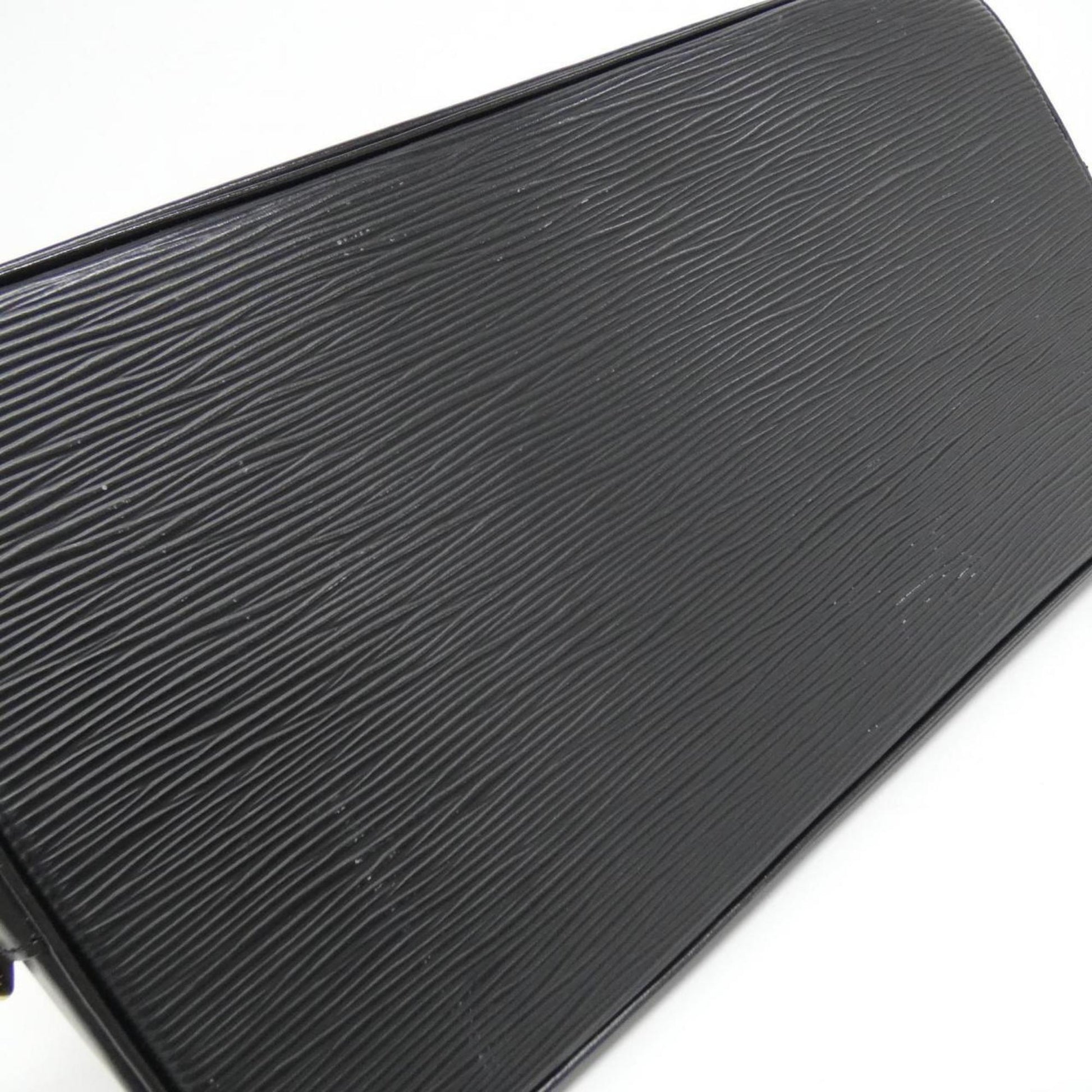Louis Vuitton Alma, Black, Leather, handbag