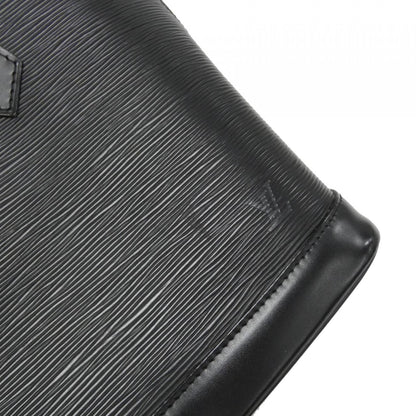Louis Vuitton Alma, Black, Leather, handbag