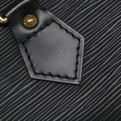 Louis Vuitton Alma, Black, Leather, handbag
