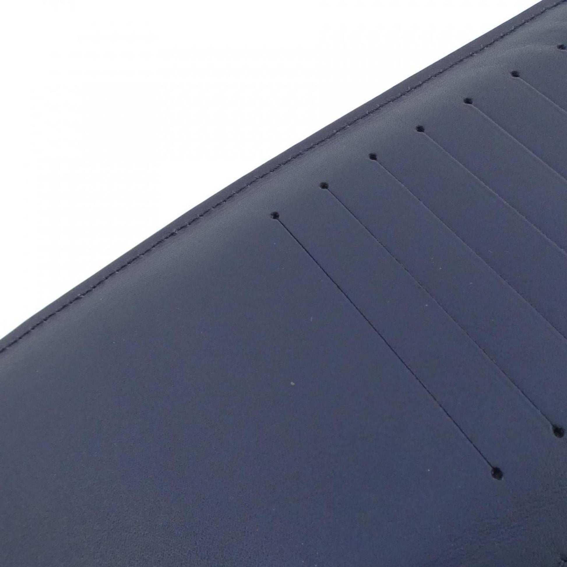 Louis Vuitton Portefeuille Brazza, Navy, Canvas, wallet