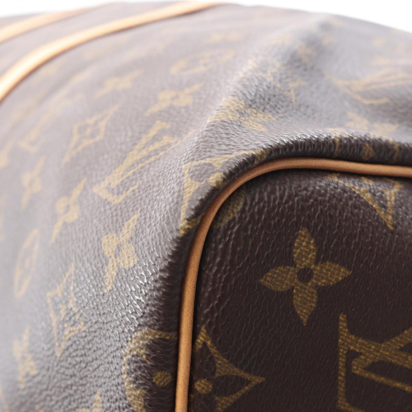 Louis Vuitton Keepall 55, Brown, Canvas, travel