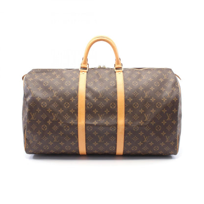 Louis Vuitton Keepall 55, Brown, Canvas, travel