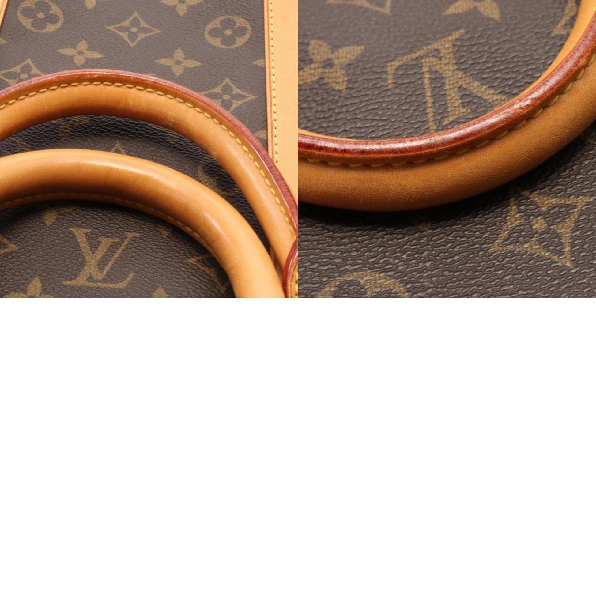 Louis Vuitton Keepall 55, Brown, Canvas, travel