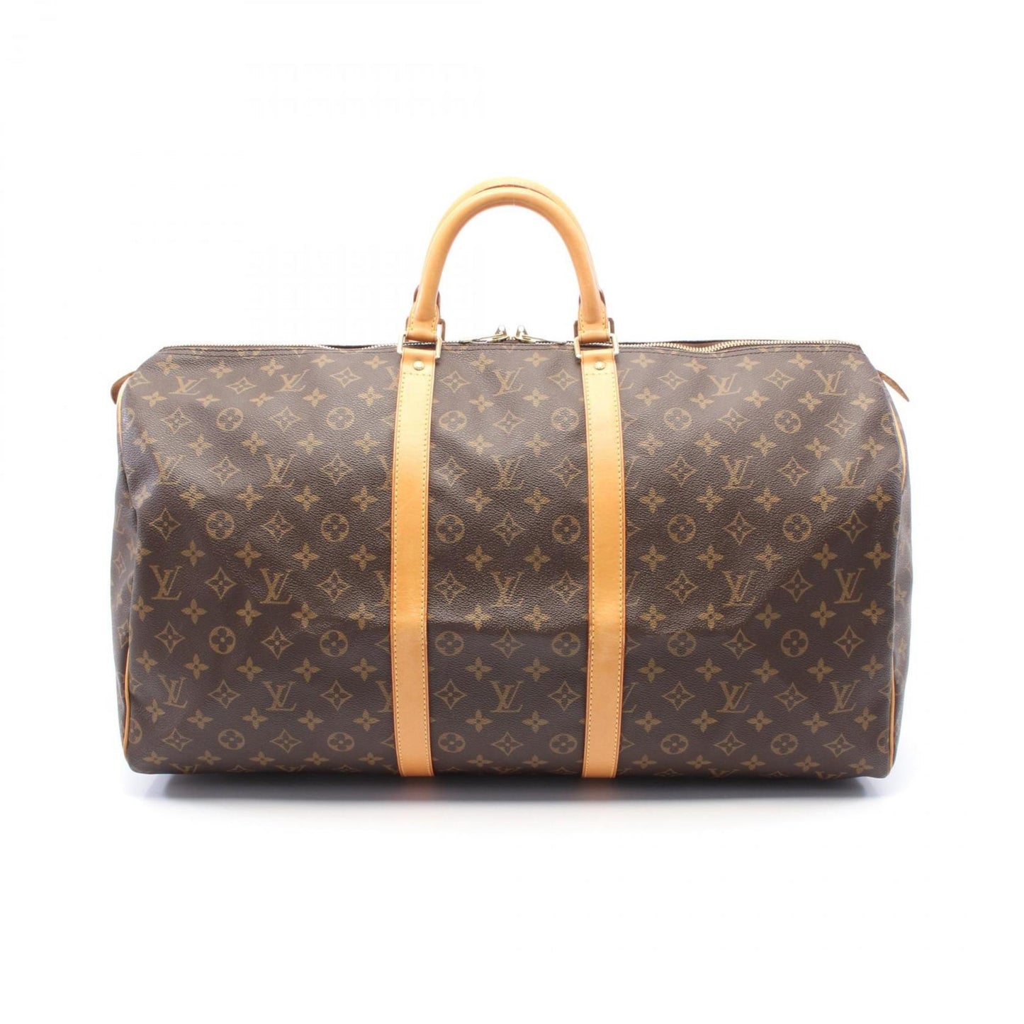 Louis Vuitton Keepall 55, Brown, Canvas, travel