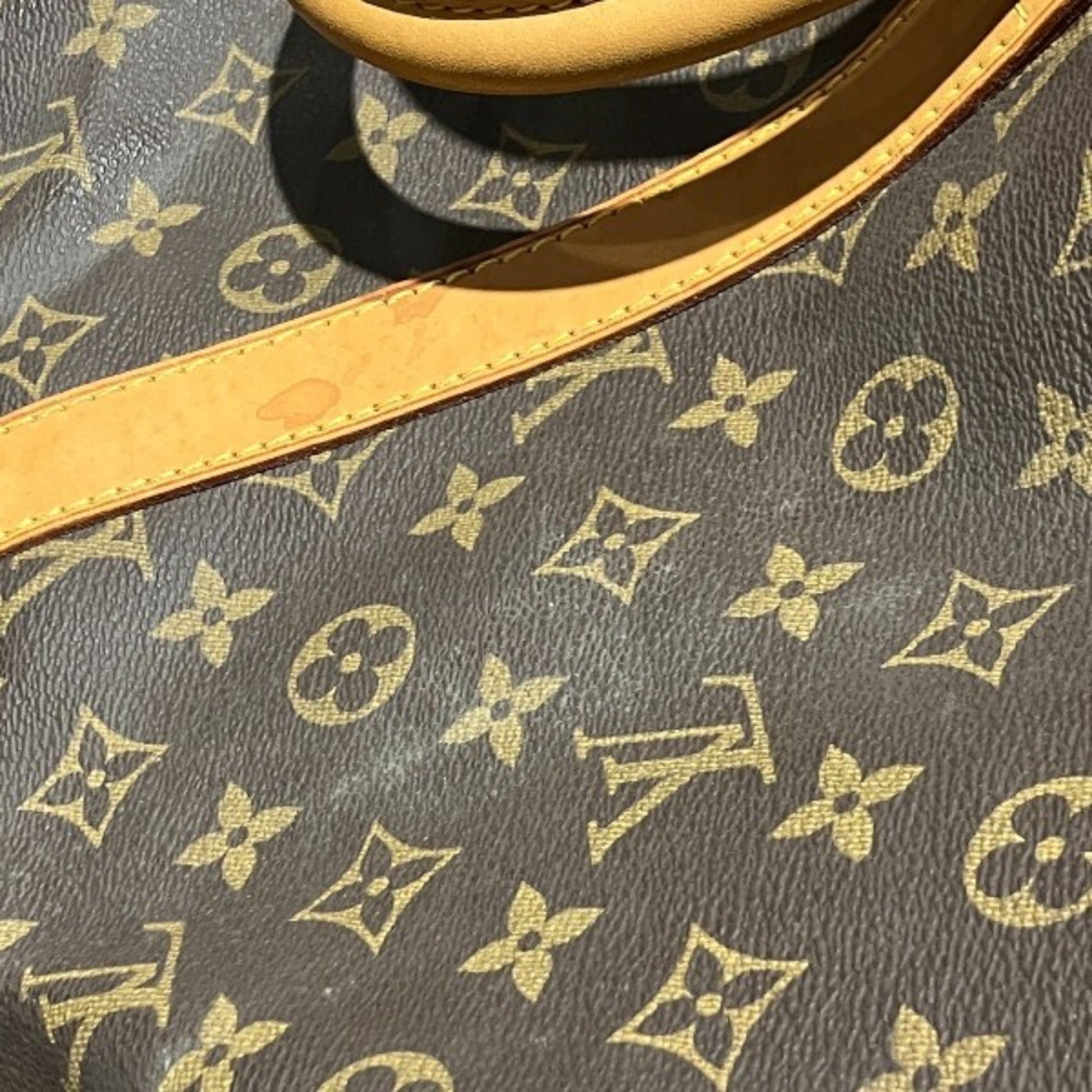 Louis Vuitton Keepall 55, Brown, Canvas, travel
