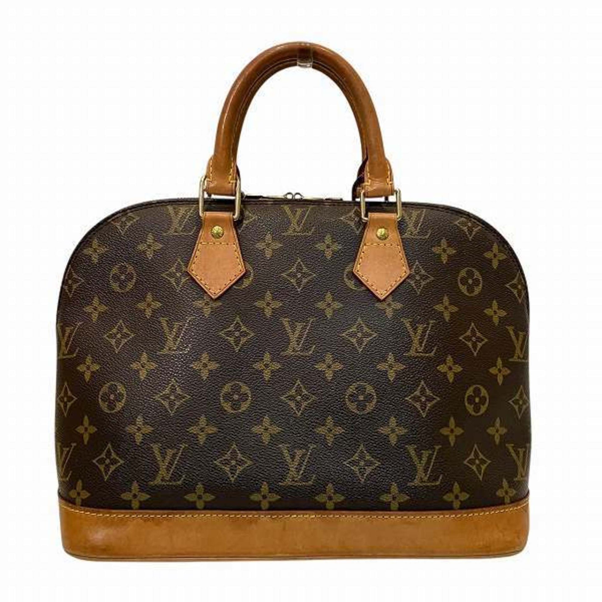 Louis Vuitton Alma, Brown, Canvas, handbag