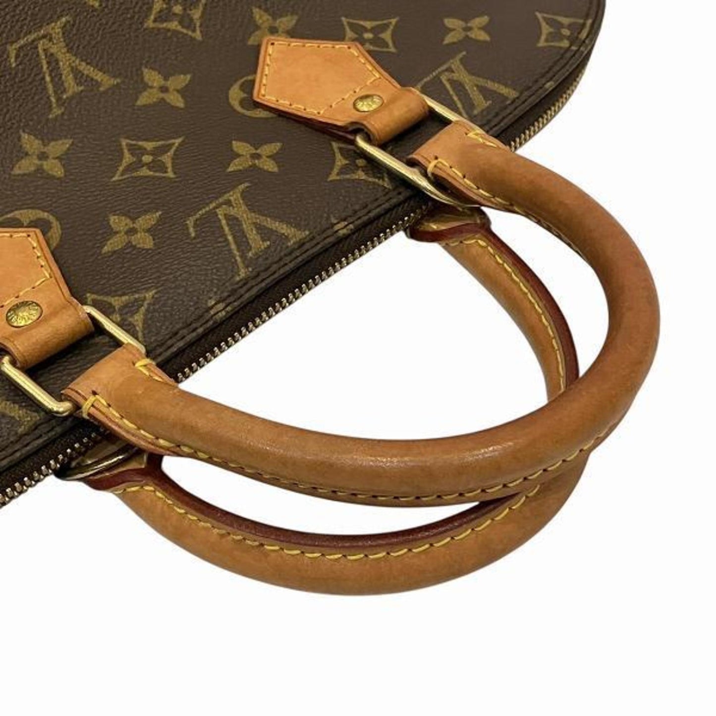 Louis Vuitton Alma, Brown, Canvas, handbag