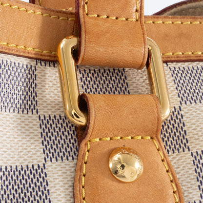 Louis Vuitton Hampstead, White, Canvas, handbag