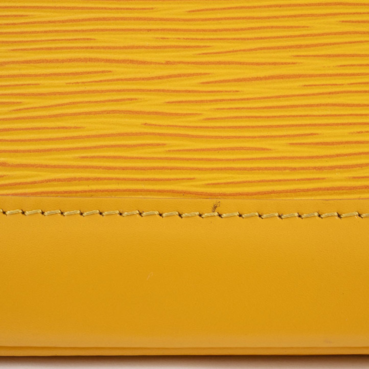 Louis Vuitton Alma, Yellow, Leather, handbag