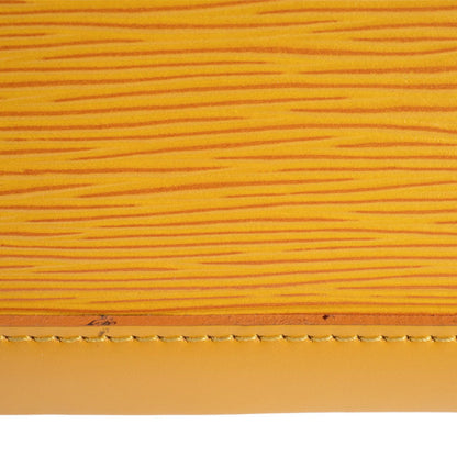 Louis Vuitton Alma, Yellow, Leather, handbag
