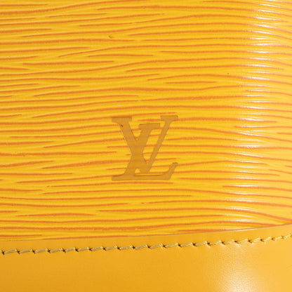 Louis Vuitton Alma, Yellow, Leather, handbag