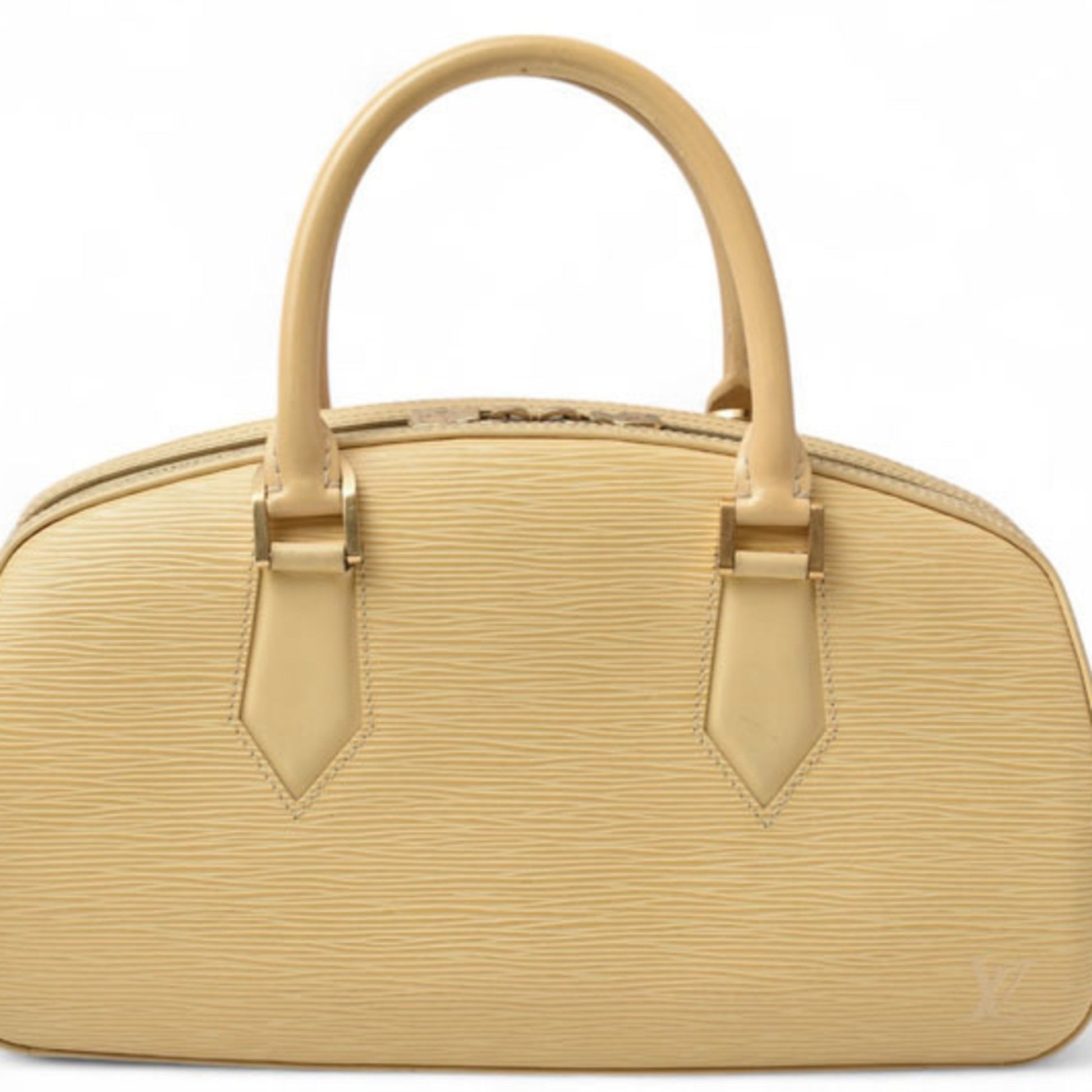 Louis Vuitton Jasmin, Yellow, Leather, handbag