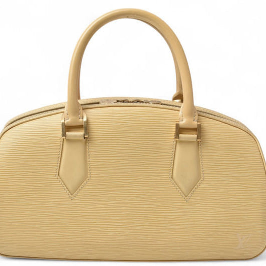 Louis Vuitton Jasmin, Yellow, Leather, handbag