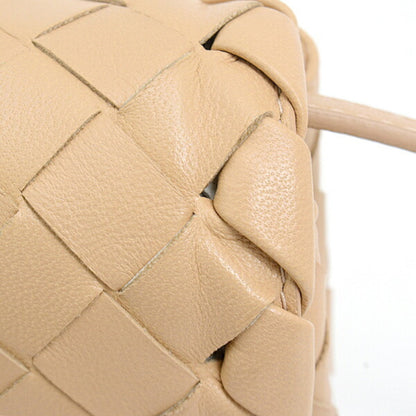 Bottega Veneta Intrecciato, Beige, Leather, shoulder