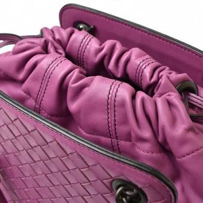 Bottega Veneta Intrecciato, Purple, Leather, shoulder
