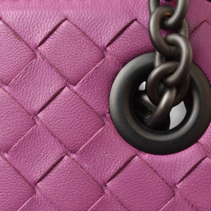 Bottega Veneta Intrecciato, Purple, Leather, shoulder