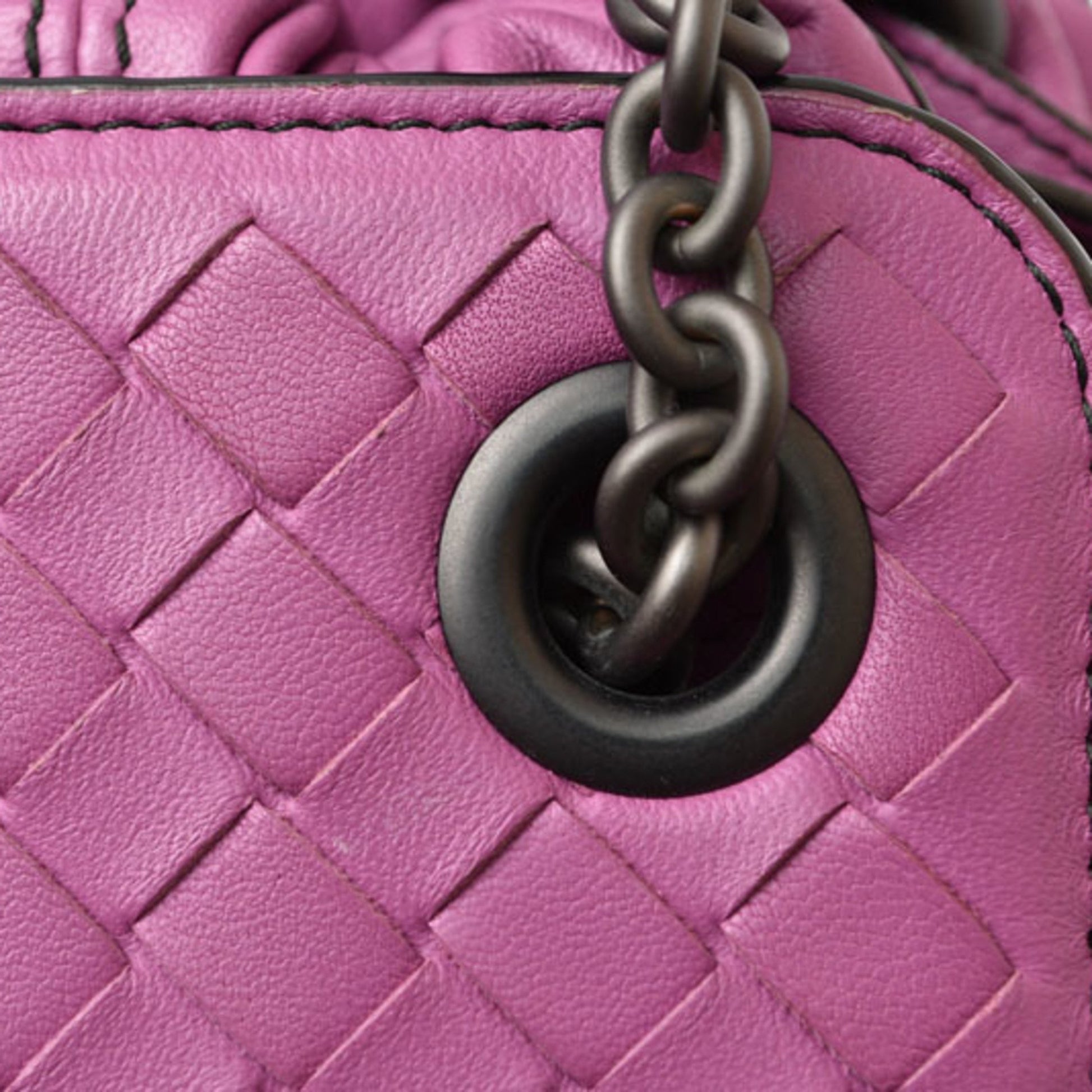 Bottega Veneta Intrecciato, Purple, Leather, shoulder
