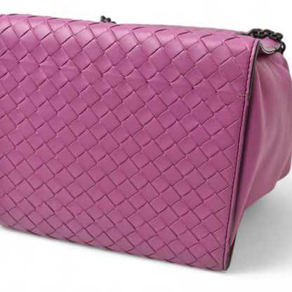 Bottega Veneta Intrecciato, Purple, Leather, shoulder