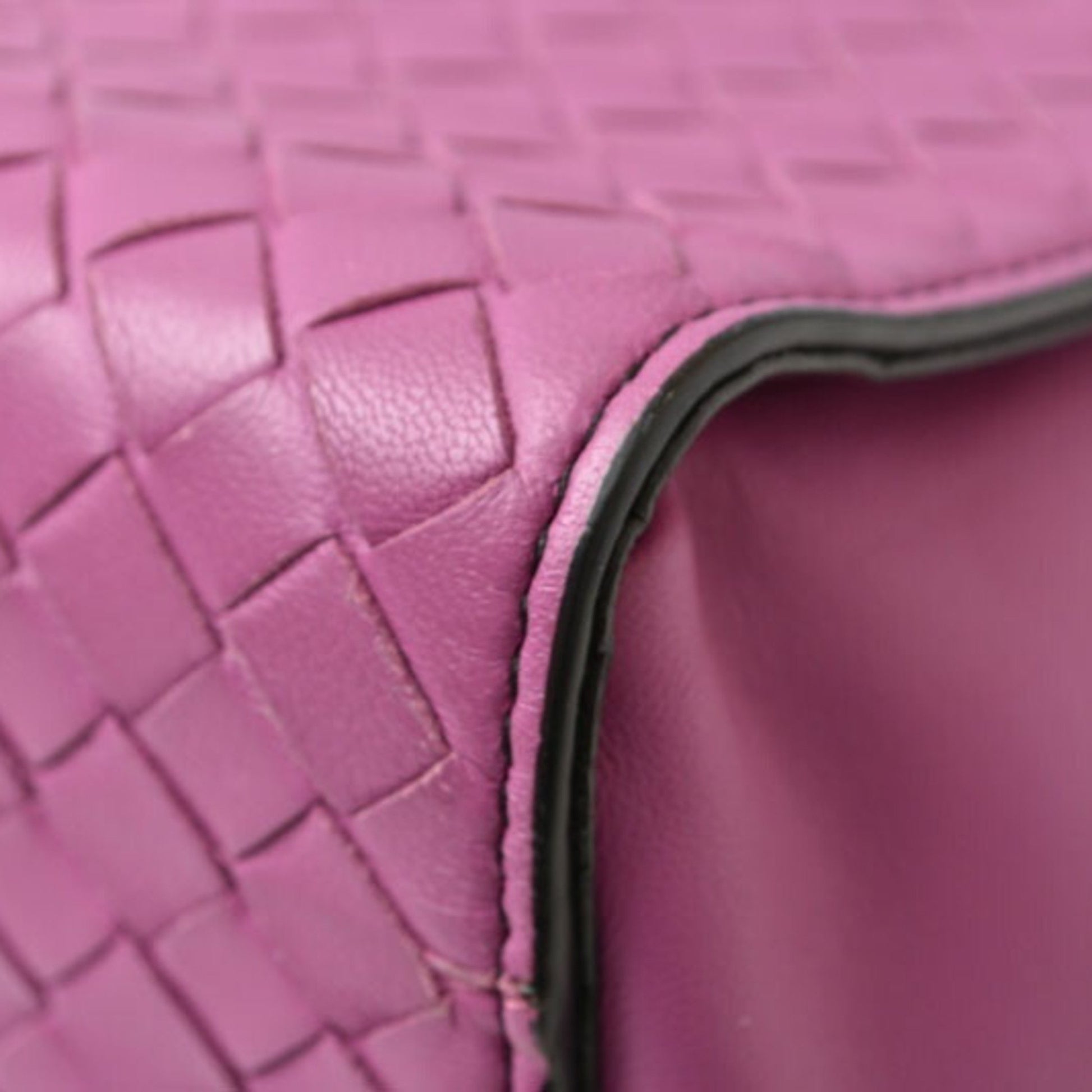 Bottega Veneta Intrecciato, Purple, Leather, shoulder